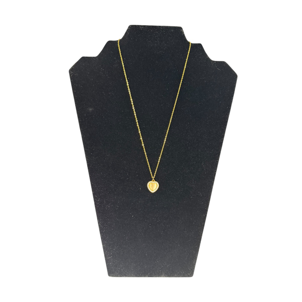 Women's Unbranded Gold Tone Heart Pendant Necklace One Size